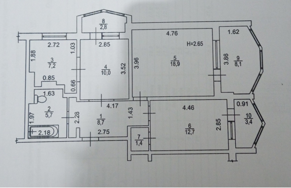 Продам 3-квартиру в центре пос.Котовского Одеса - фото 11