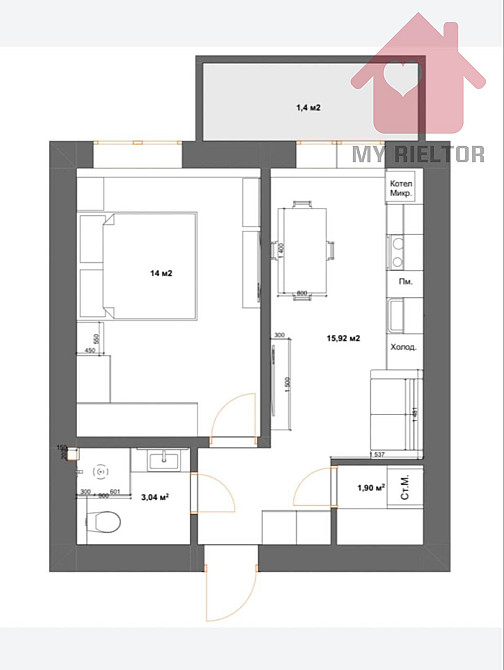 Продаж квартири у затишному районі міста! Uzhhorod - photo 14