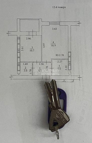 Продаж Квартира 1-кімнатна, 12/16 поверх на вул. Борткевича Харків - фото 2