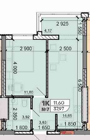 1 комнатная в ЖК  Акварели на Вильямса Лиманка