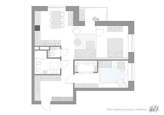 Оренда Квартира 2-кімнатна, 9/30 поверх на ул. Никольско-Слободская Київ