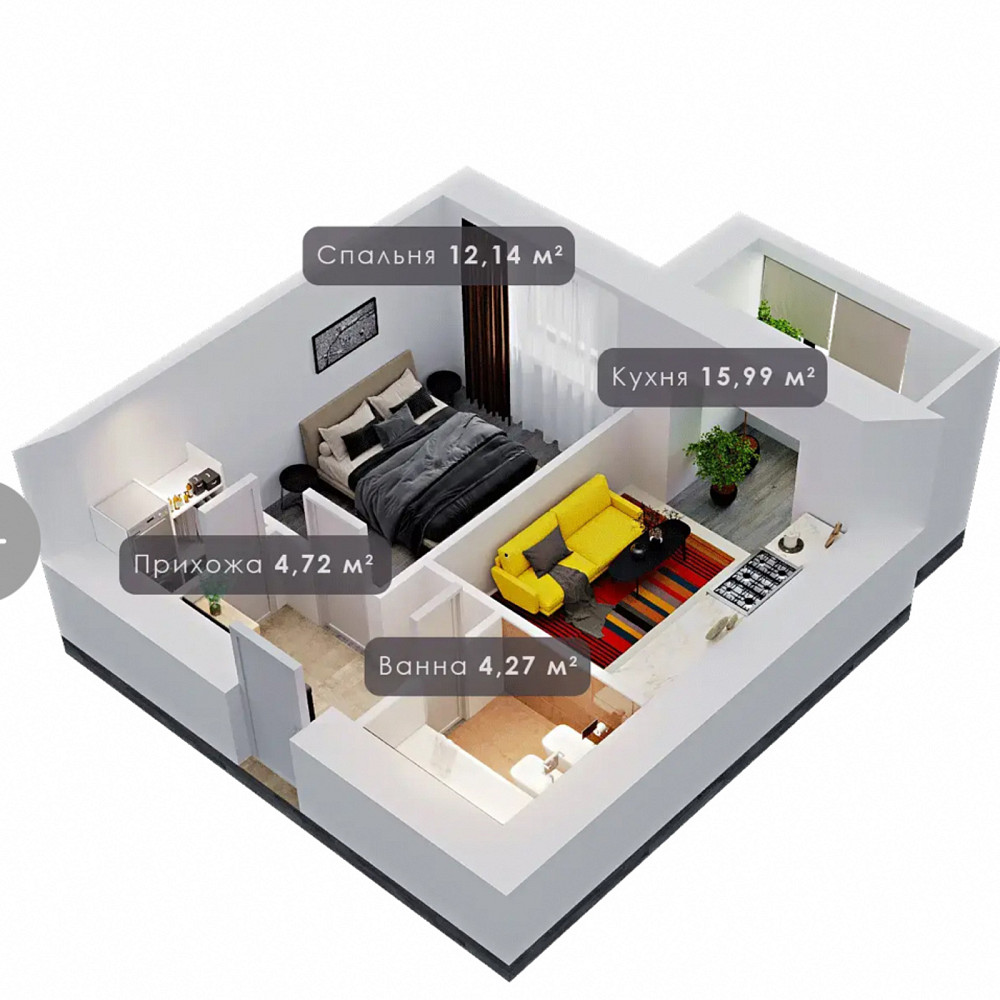 Продаж Квартира 1-кімнатна, 2/10 поверх на вул. Урожайна Ivano-Frankivs'k - photo 8