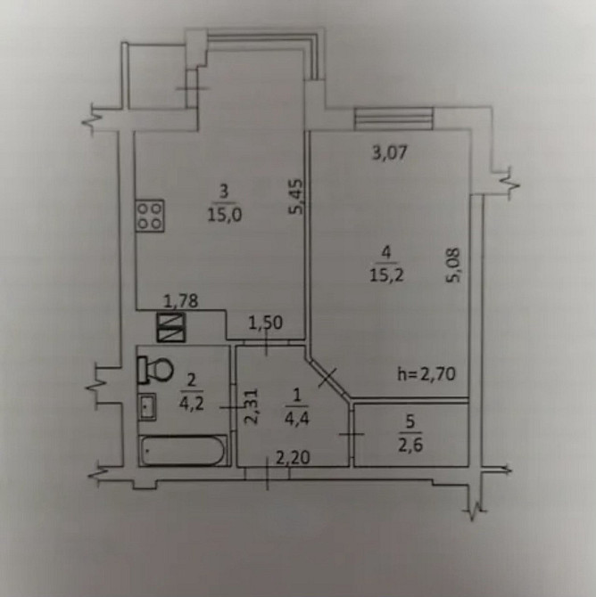 Продаж Квартира 1-кімнатна, 10/10 поверх на Вітрука 6г Житомир - фото 1