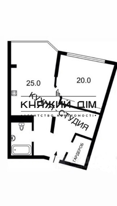 Продаж 2-євро студія квартири на Позняках. № 21147177 Київ - фото 16