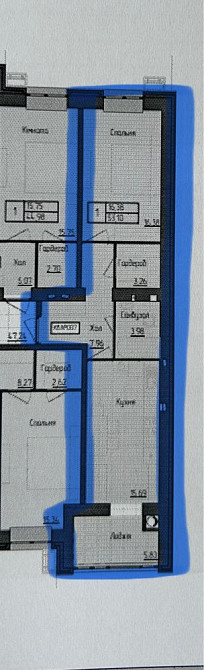 Продаж Квартира 1-кімнатна, 2/14 поверх на вул. Домбровського Житомир - фото 2