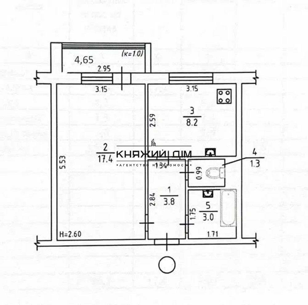 Продаж Квартира 1-кімнатна, 13/16 поверх на Григоренко Петра просп. Киев - изображение 12