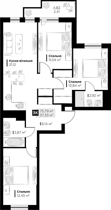 Продаж Квартира на улица Галицька Vynnyky - photo 7