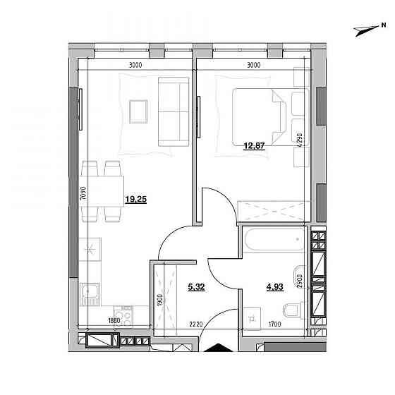 Продаж Квартира 1-кімнатна, 2/10 поверх на вул. Шевченка Тараса Львів