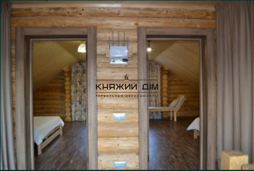 Новый Эко-дом со смереки у Десны, с бассейном + сауна (чан) КГ Гавань. № 139000  - фото 10