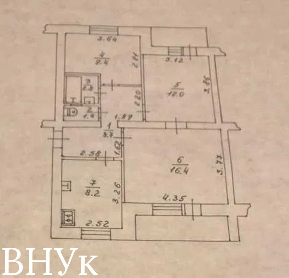 Продаж Квартира 3-кімнатна, 1/5 поверх на Балка Луцк - изображение 12