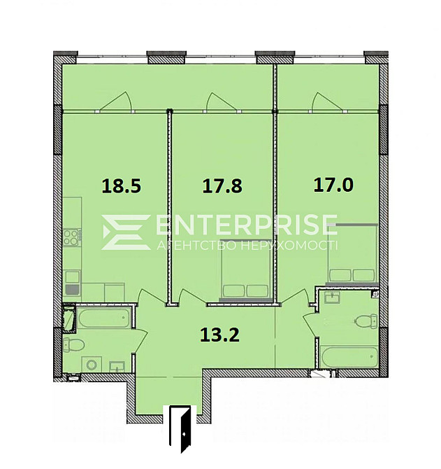 Продаж 2к Квартира 88.5 кв.м Бажана Николая вул. Київ - фото 4