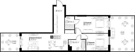 Продаж Квартира 2-кімнатна, 1/5 поверх на вул. Галицька Vynnyky