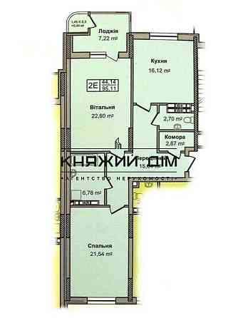 Видовая двух кімнатна квартира ЖК Министерский. Код объекта: 21124039 Київ