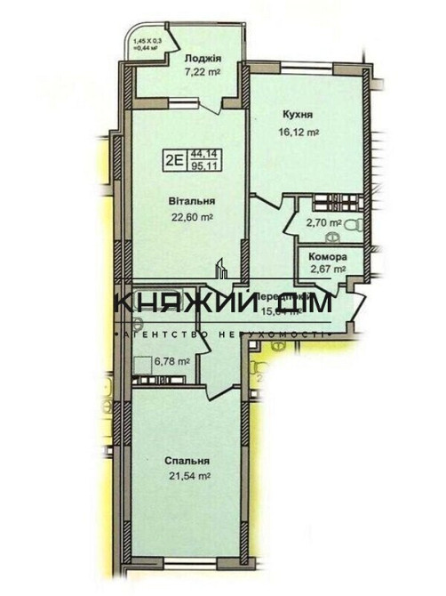 Видовая двух кімнатна квартира ЖК Министерский. Код объекта: 21124039 Київ - фото 4