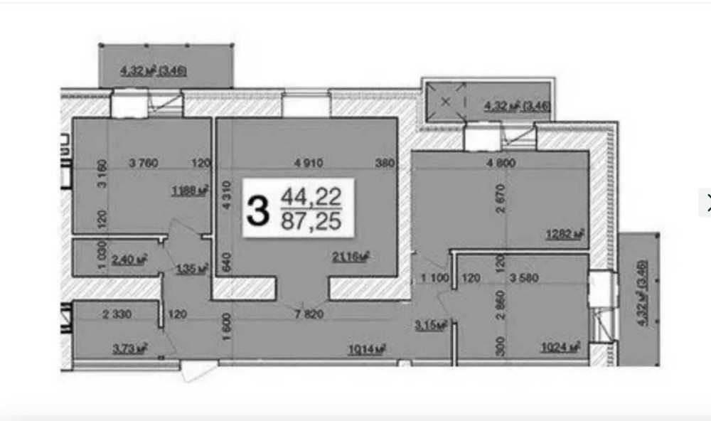 Продаж 3к Квартира 87 кв.м Героїв Чорнобиля 6 Житомир - фото 1