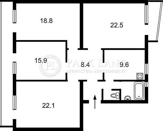 Продаж Квартира 4-кімнатна, 5/9 поверх на Гоголівська вул., д. 36-40 Київ