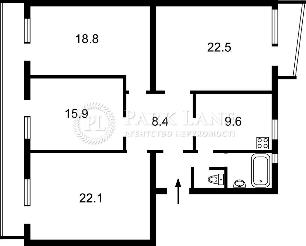 Продаж Квартира 4-кімнатна, 5/9 поверх на Гоголівська вул., д. 36-40 Київ - фото 2