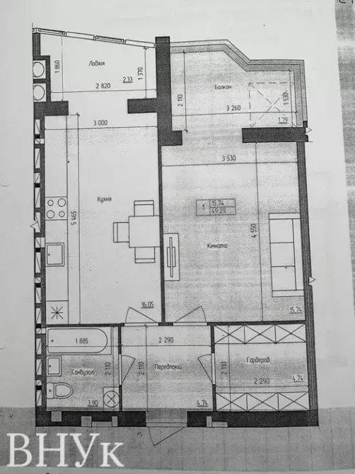Продаж Квартира 1-кімнатна, 12/12 поверх на Рівненська Luts'k - photo 12