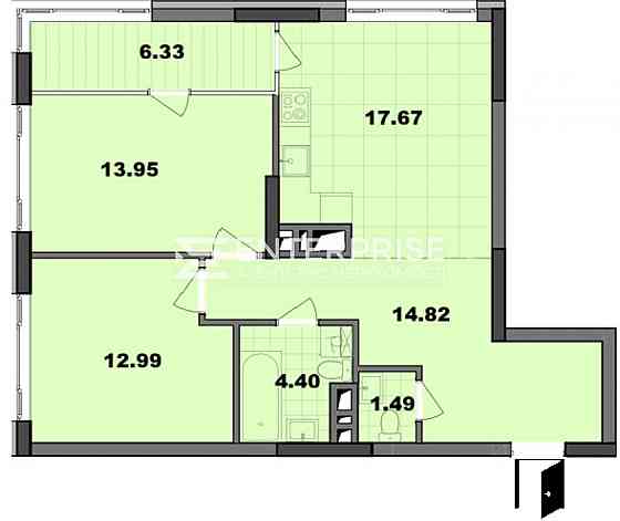Продаж 2к Квартира 73.8 кв.м Віктора Некрасова вул. Киев