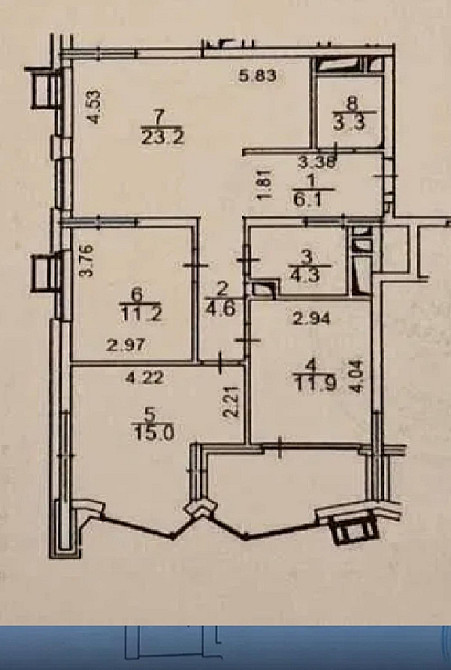 Продаж Квартира 3-кімнатна, 16/24 поверх на Василя Липківського (раніше Урицького) вул., д. 38-А Київ - фото 8