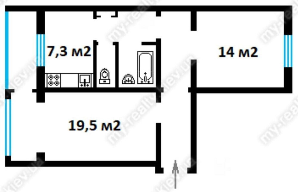 Оренда Квартира 2-кімнатна, 5/9 поверх на Ігоря Шамо, 13 Київ - фото 12