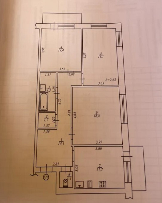 Продаж Квартира 3-кімнатна, 5/9 поверх на Ющенка, 8 Вінниця - фото 15