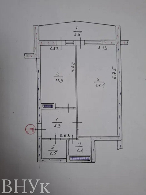 Продаж Квартира 1-кімнатна, 4/10 поверх на вул. Вільхова Тернопіль - фото 17