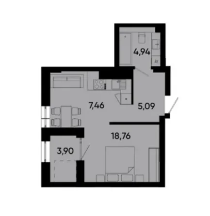 Продаж 1к Квартира 40.15 кв.м Lennona Residents Львів