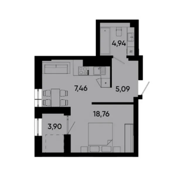 Продаж 1к Квартира 40.15 кв.м Lennona Residents Львів - фото 5