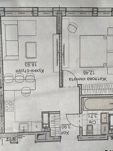 Продаж 1к Квартира 42 кв.м Андріївська вулиця 10 Кропивницький - фото 3