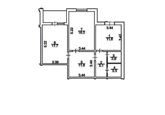 Продаж офісне приміщення на улица Ревуцкого, д.54 приміщень - 4, поверх - 1/25 Kiev