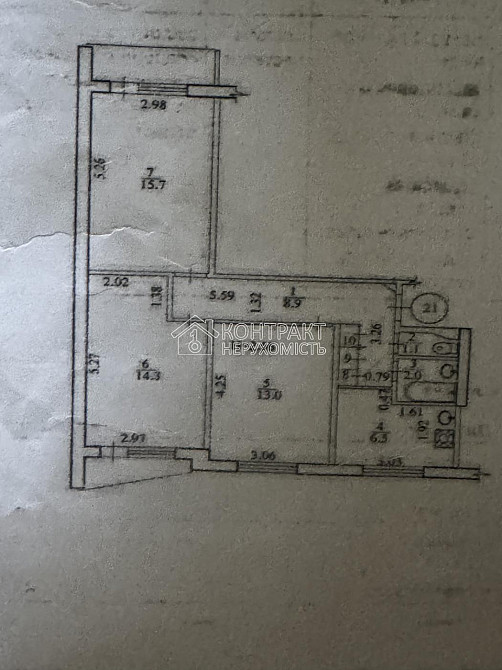 Продаж Квартира 3-кімнатна, 6/9 поверх на вул. Салтівське Харків - фото 10