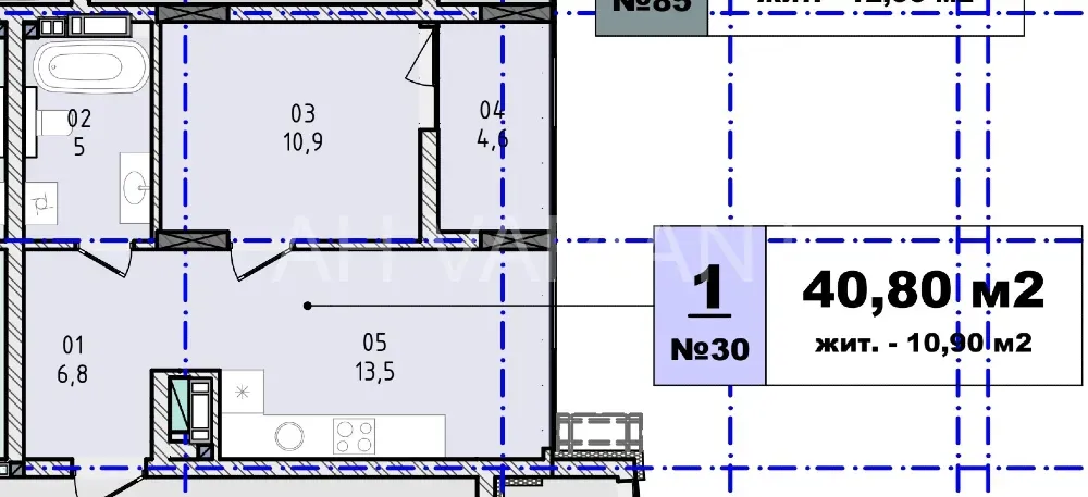 Продаж 1к Квартира 41 кв.м Капушанська 145е Ужгород - фото 5