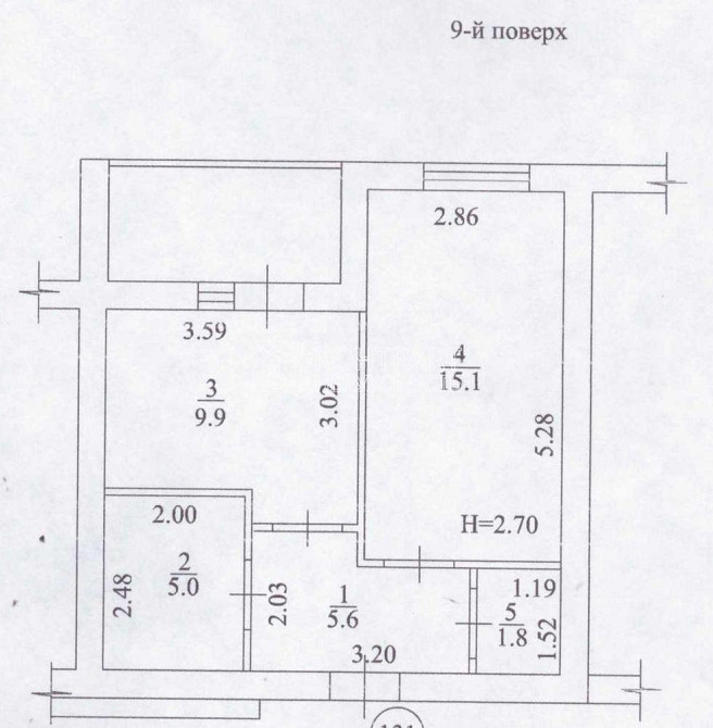 Продаж Квартира 1-кімнатна, 9/9 поверх на вул. Сергія Барсукова Харків - фото 7