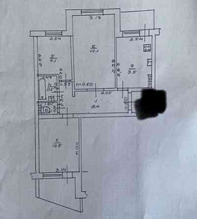 Продаж Квартира 3-кімнатна, 8/9 поверх на Александра Невского улица, 49 Одесса