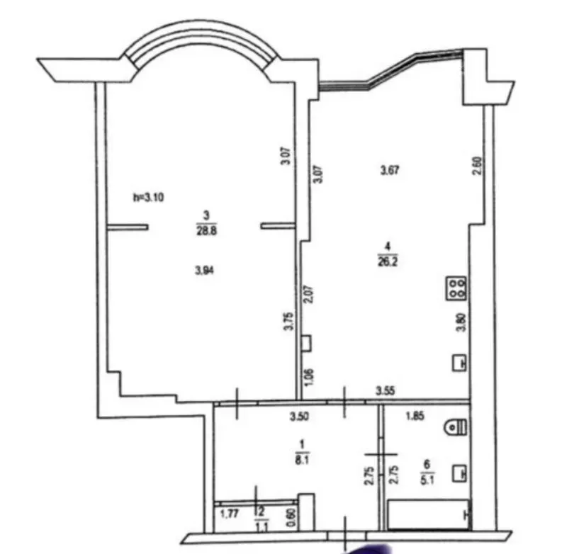 Продажа 2к Квартира 70 кв.м Сабанский переулок Одесса - изображение 17