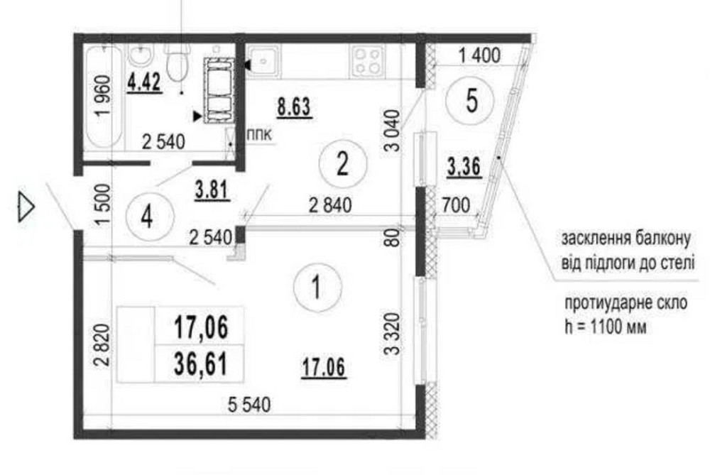 Оренда Квартира 1-кімнатна, 12/25 поверх на вул. Софії Русової, 3В Київ - фото 8