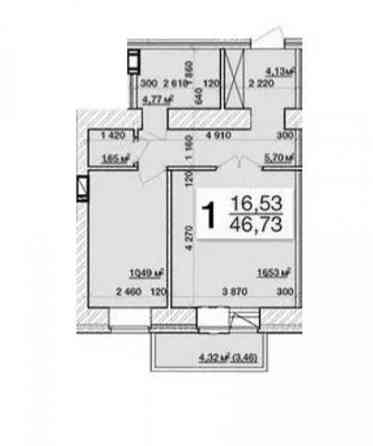 Продаж Квартира 1-кімнатна, 7/10 поверх на вул. Героїв Чорнобиля Житомир