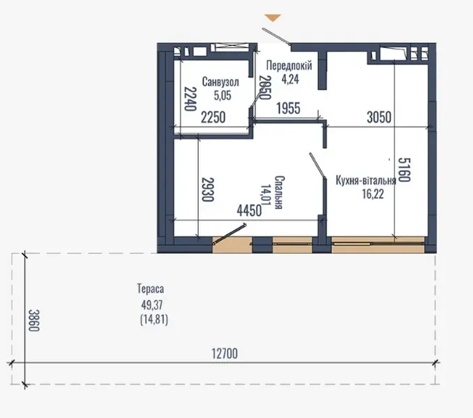 Продаж 1к Квартира 54.32 кв.м N69 Львів - фото 3