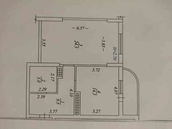 Продаж Квартира 1-кімнатна, 14/16 поверх Боярка