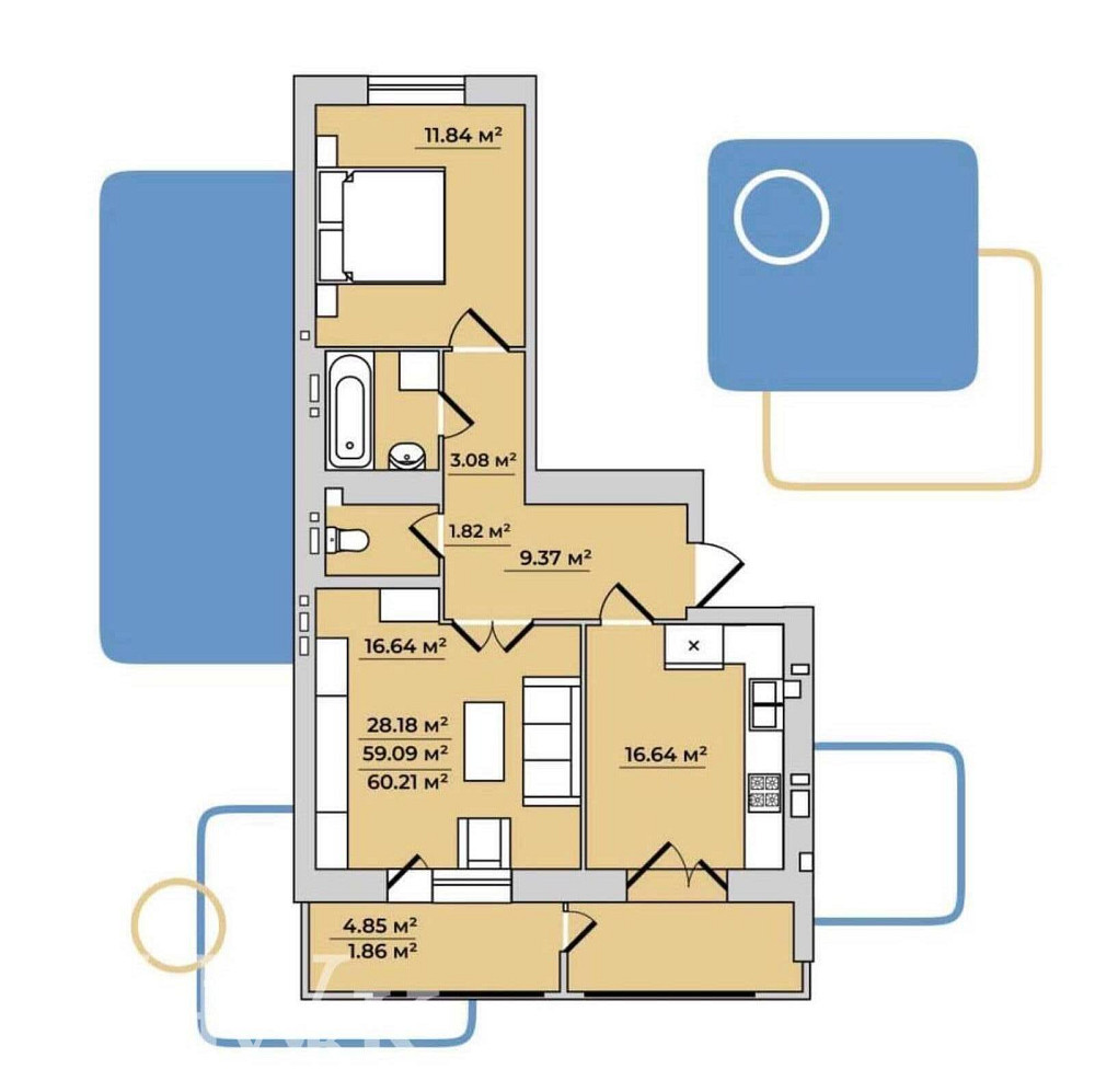 Продаж Квартира 2-кімнатна, 8/11 поверх на вул. Тернопільська L'viv - photo 8