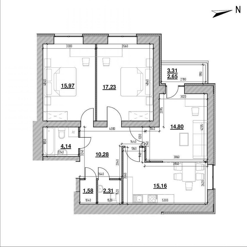 Продаж Квартира 3-кімнатна, 2/9 поверх на вул. Героїв Крут Сокільники - фото 3
