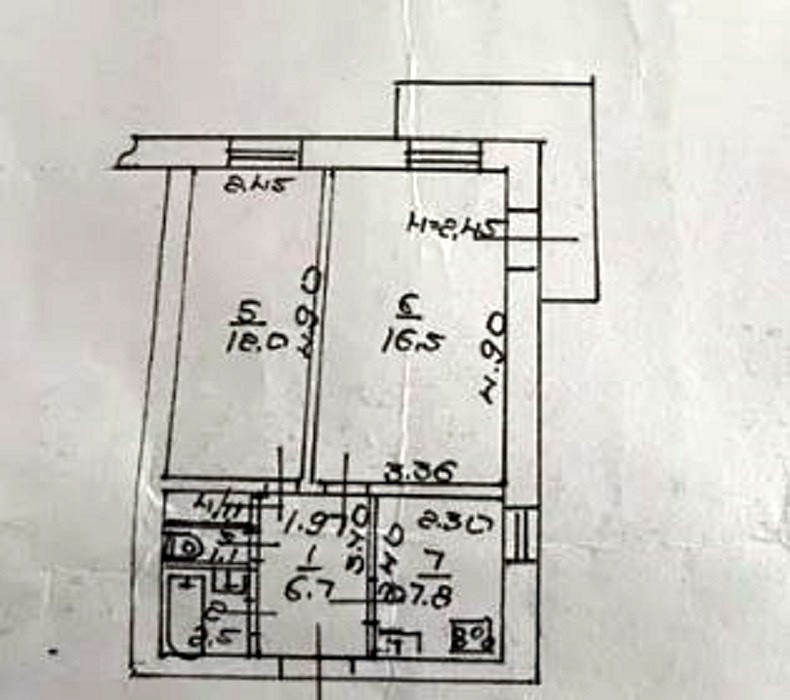 Двухкомнатная квартира в кирпичном доме напротив парка Горького Одеса - фото 8