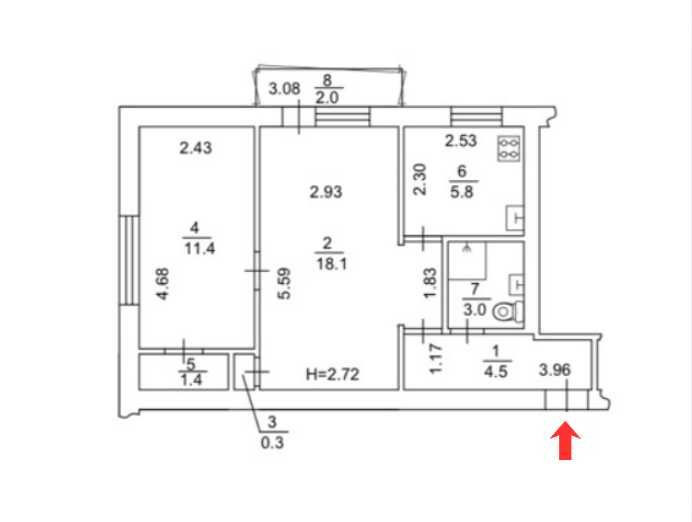 Продаж Квартира 2-кімнатна, 2/5 поверх на Салютна вул., д. 49 Київ - фото 13