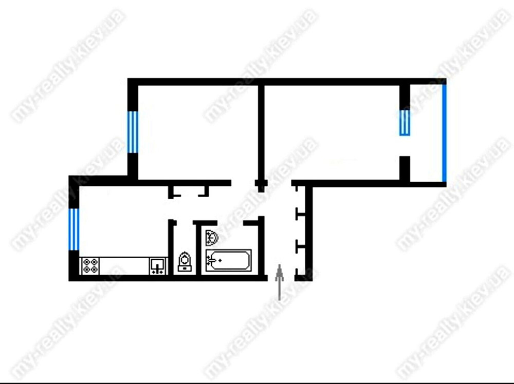 Продаж Квартира 2-кімнатна, 8/9 поверх на Героїв Дніпра вул., д. 65 Київ - фото 14