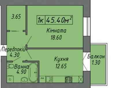 Продаж Квартира 1-кімнатна, 9/10 поверх на вул. С.Бандери Ивано-Франковск