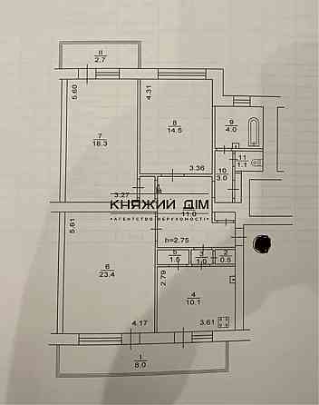Продаж 3 кімнатна квартира м. Хрещатик КОД 21146712 Киев