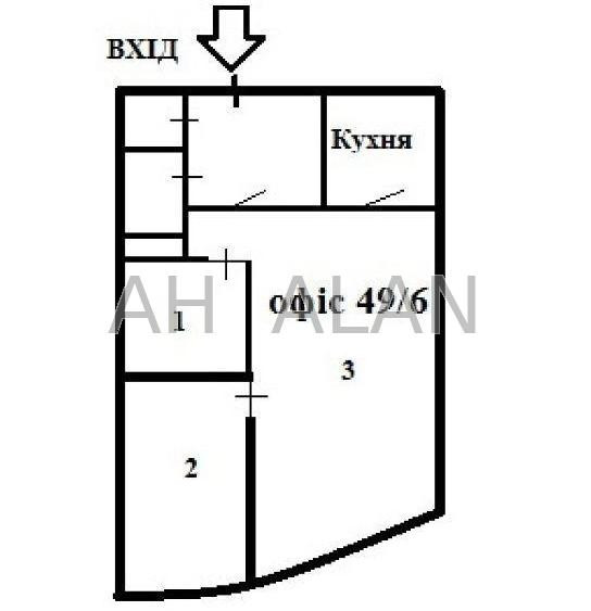 Оренда офісне приміщення на Кловський узв., 7А приміщень - 3, поверх - 4/7 Київ - фото 12