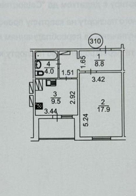 Продаж Квартира 1-кімнатна, 17/22 поверх на Пчілки Олени вул., д. 4 Київ - фото 15
