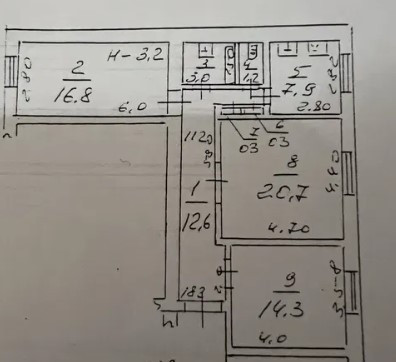 3-х ком. сталинка в центре - ул. Коблевская Одесса - изображение 18